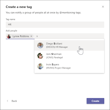 create a new tag 1