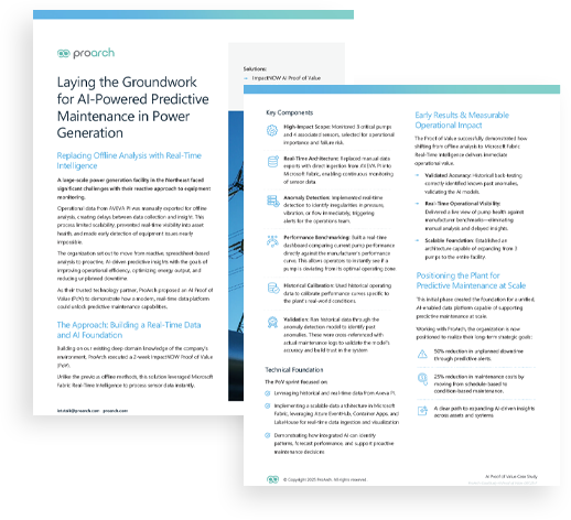 AI Predictive Maintenance Case Study: Power Plant Equipment Health