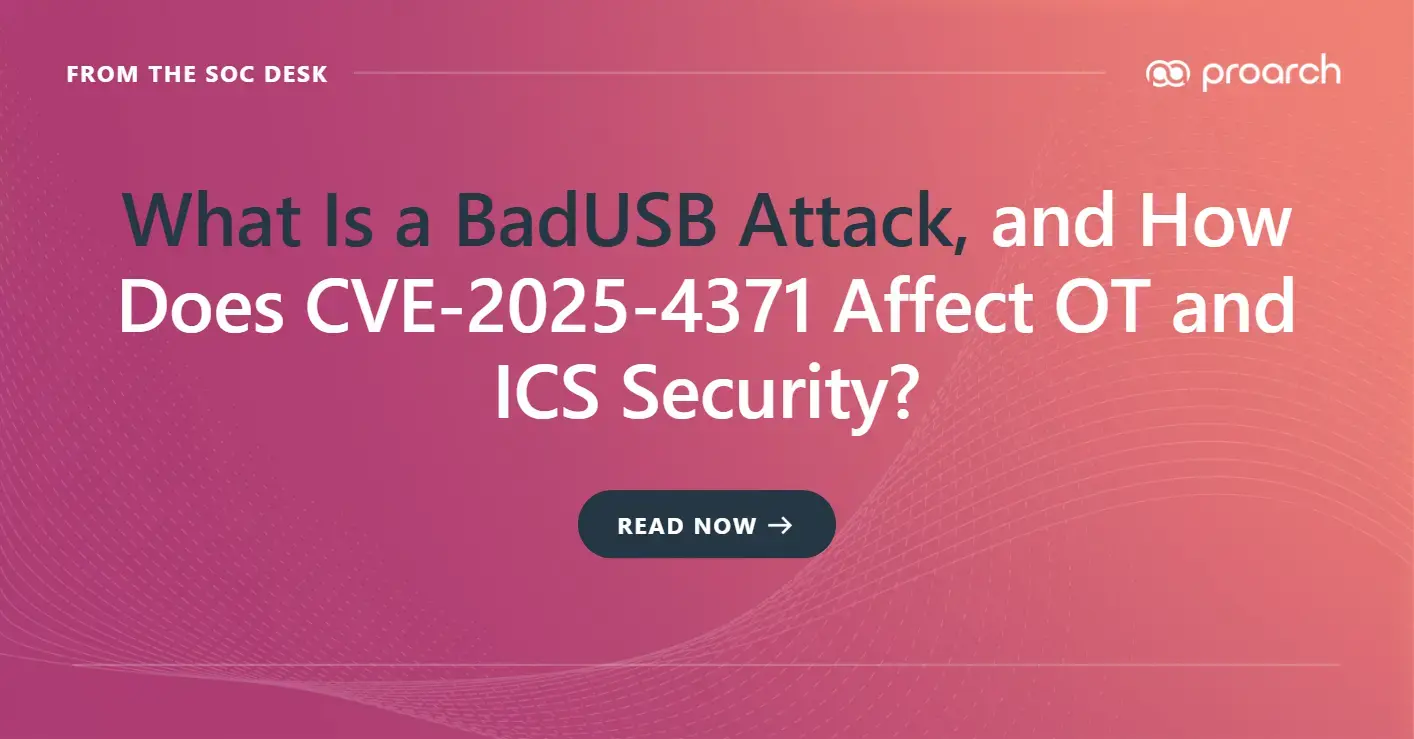 BadUSB attack targeting an OT engineering workstation through a compromised USB device