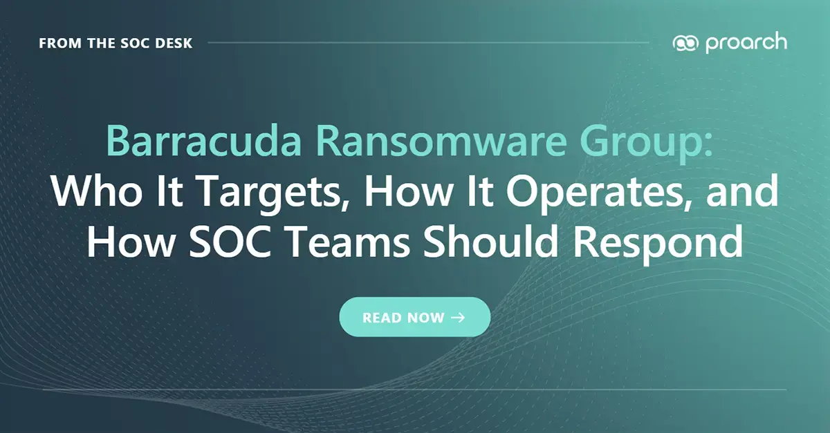 Cybersecurity analysts monitoring Barracuda ransomware, data theft, and critical infrastructure risk