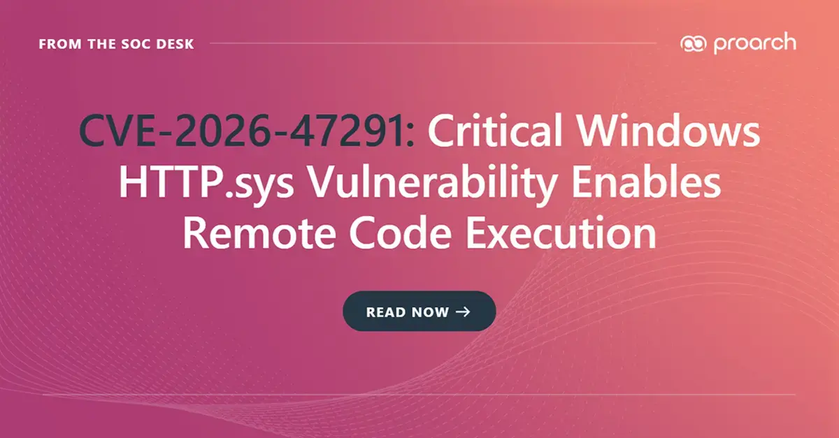 CVE-2026-47291 Windows HTTP.sys remote code execution vulnerability affecting IIS and Windows Server environments