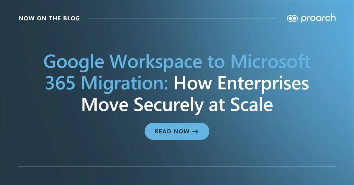 Google Workspace to Microsoft 365 enterprise migration with secure, phased transition