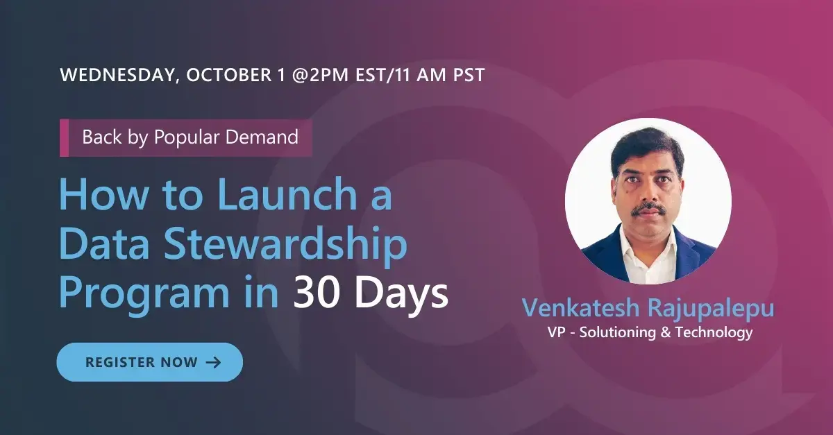 Webinar - How to Launch a Data Stewardship Program in 30 Days
