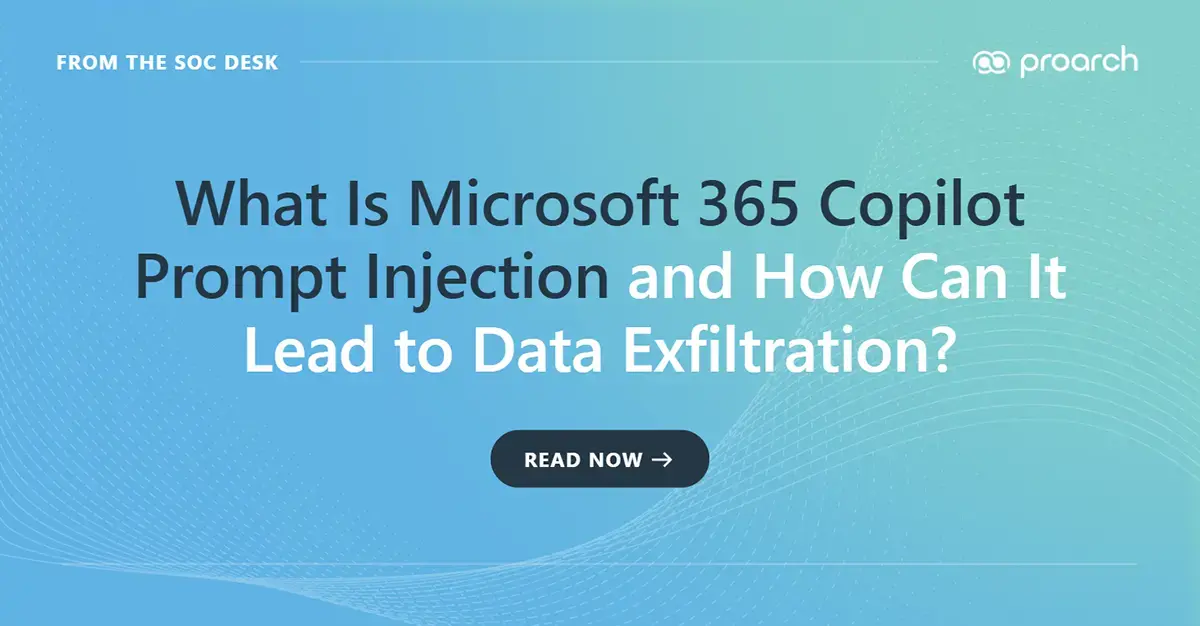 Microsoft 365 Copilot prompt injection and data exfiltration attack flow
