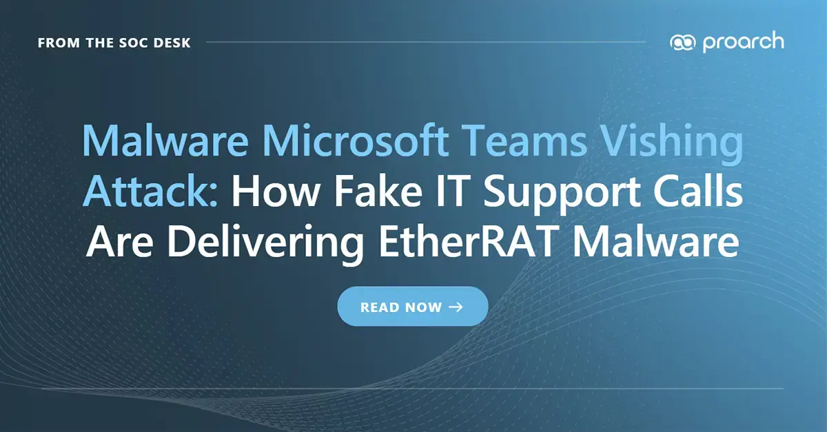 Microsoft Teams vishing attack delivering EtherRAT malware through fake IT support calls and remote access tools