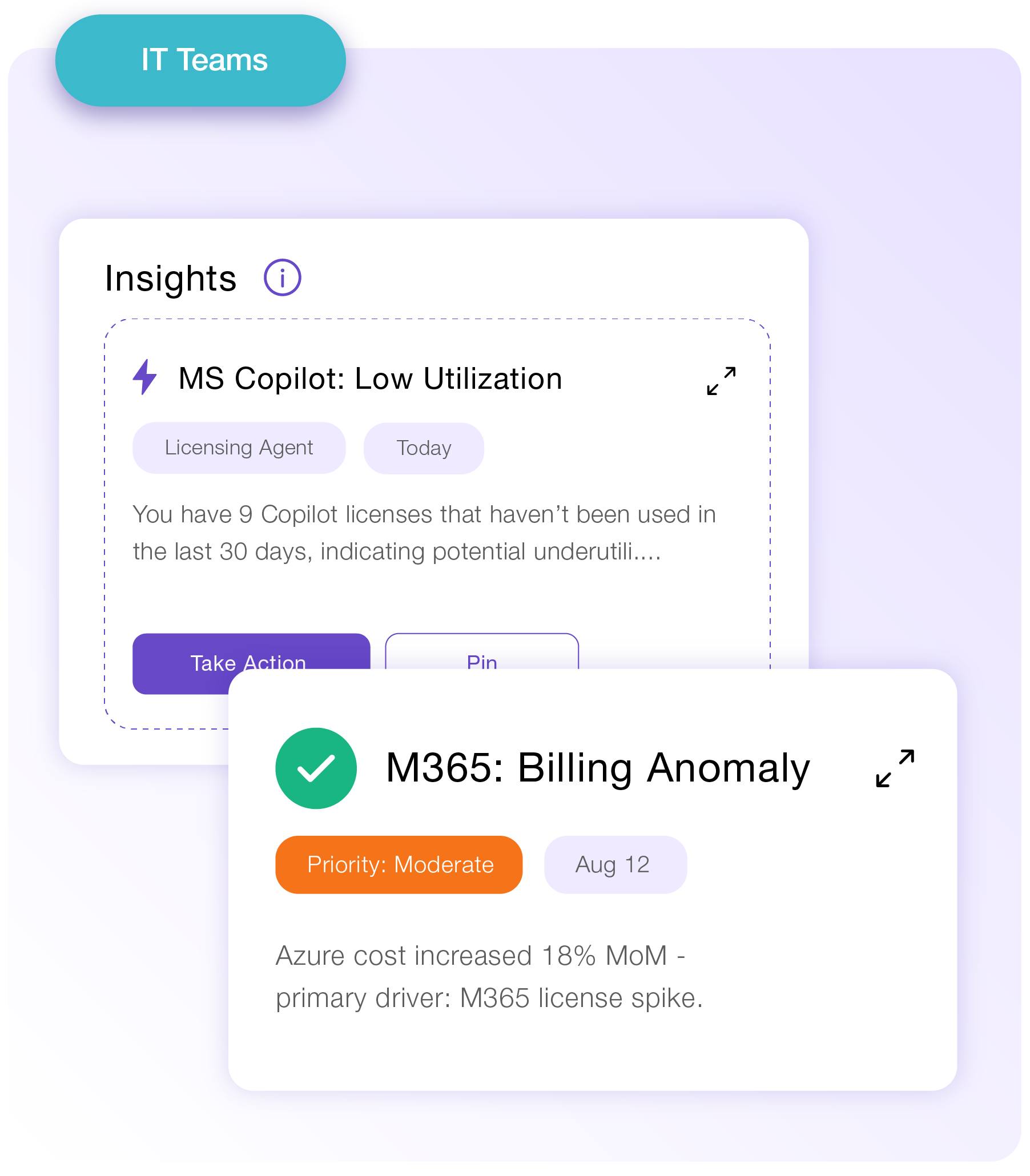 AI assistant providing equipment drift insights and recommended actions