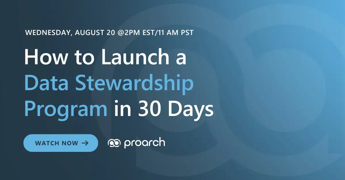 ProArch Data Stewardship Webinar