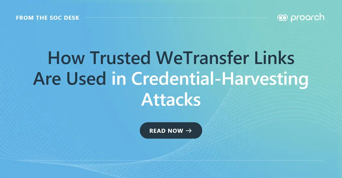WeTransfer phishing attack using an HTML file to redirect users to a fake Microsoft 365 login page